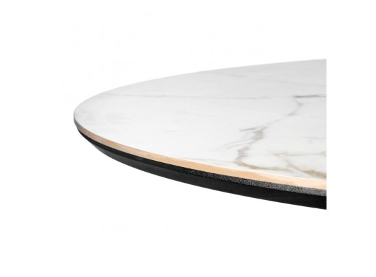 Стол Aura D110, керамогранит Ravena Natural, золотой в Кургане