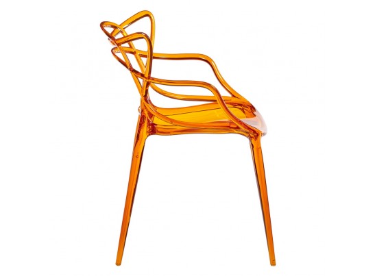 Комплект из 2-х стульев Masters прозрачный оранжевый в Кургане