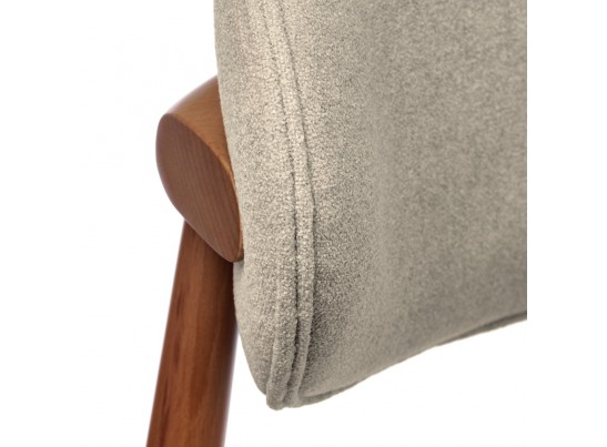 Стул Lucas 3 латте букле с ножками цвета орех в Кургане