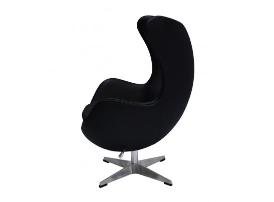 Кресло EGG CHAIR чёрный, натуральная кожа в Кургане