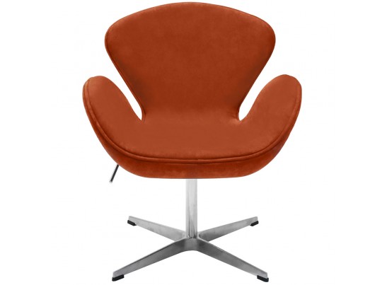Кресло SWAN CHAIR терракотовый, искусственная замша в Кургане