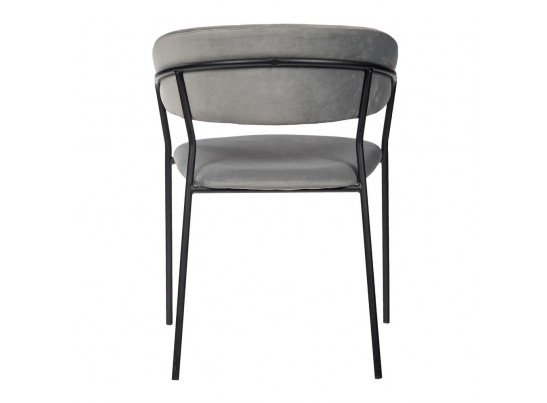 Стул Turin серый с чёрными ножками в Кургане