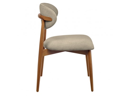 Стул Lucas 3 латте букле с ножками цвета орех в Кургане