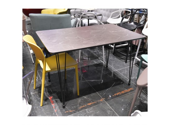 Стол Solution 120x80х75,5см, серый мрамор в Кургане