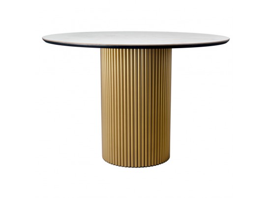 Стол Aura D110, керамогранит Ravena Natural, золотой в Кургане