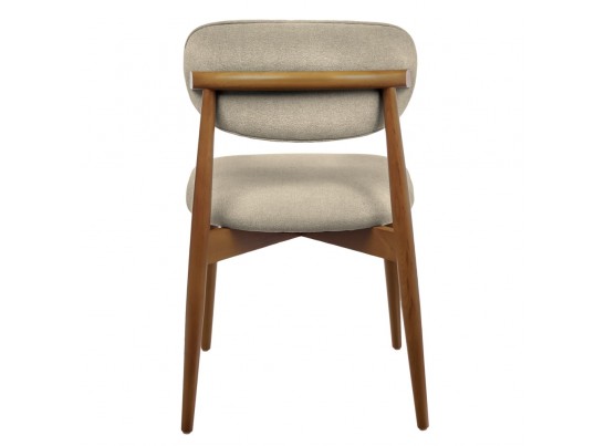 Стул Lucas 3 латте букле с ножками цвета орех в Кургане