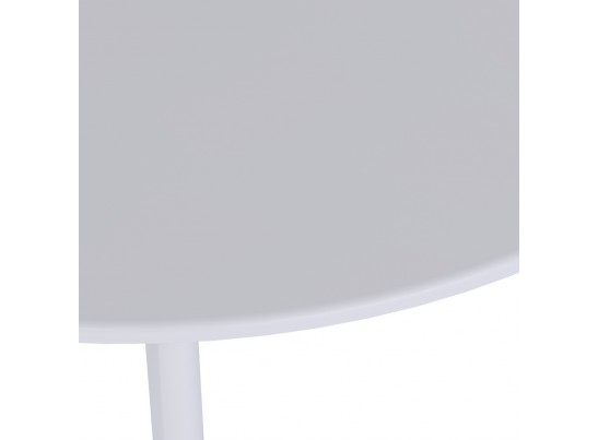 Стол Marcel круглый раскладной 110-140x110x76см, белый, белый в Кургане