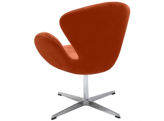 Кресло SWAN CHAIR терракотовый, искусственная замша в Кургане