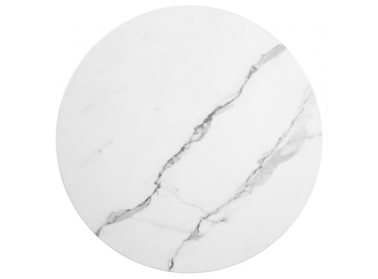 Набор кофейных столиков Tango белый мрамор с чёрными ножками, 2шт в Кургане