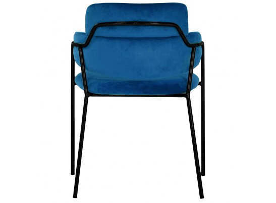 Стул Napoli синий с черными ножками в Кургане
