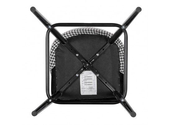 Стул полубарный Paola чёрный с жаккардом в Кургане