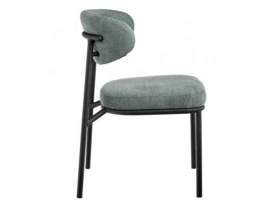 Стул Lucas 2 шалфей шенилл с чёрными ножками в Кургане