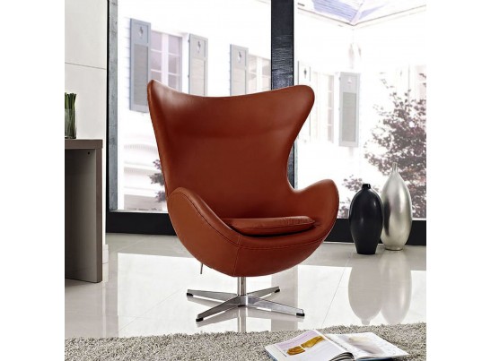 Кресло EGG CHAIR коричневый матовый в Кургане