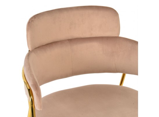 Стул Napoli латте с золотыми ножками в Кургане