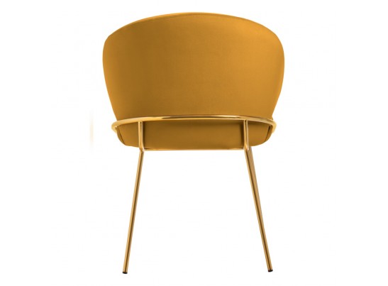 Стул-полукресло Emil медовый с золотыми ножками в Кургане