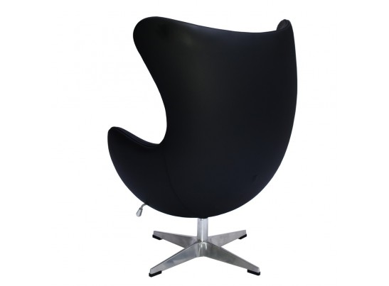Кресло EGG CHAIR чёрный, натуральная кожа в Кургане