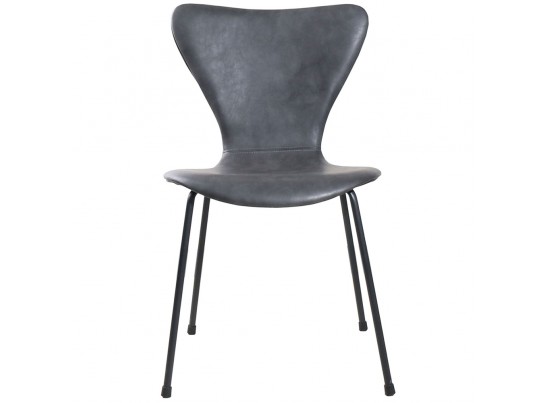 Стул Seven Leather серый в Кургане