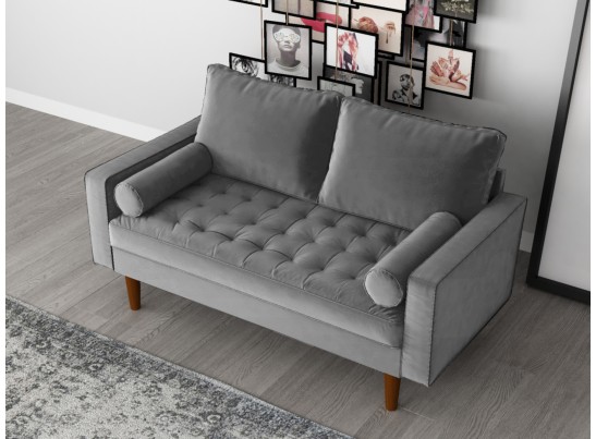 Диван Scott двухместный серый в Кургане