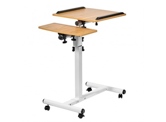 Стол многофункциональный Palma 60x40x62-96см, светлое дерево, белый в Кургане