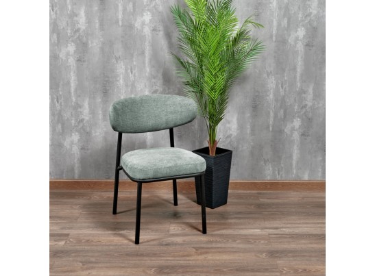 Стул Lucas 2 шалфей шенилл с чёрными ножками в Кургане