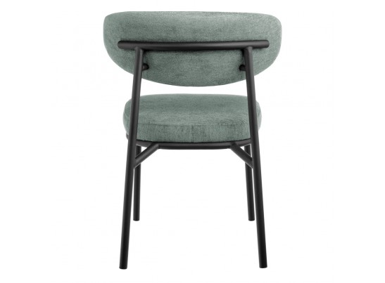 Стул Lucas 2 шалфей шенилл с чёрными ножками в Кургане