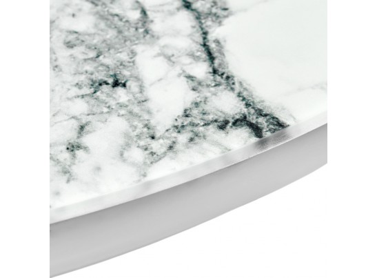 Набор кофейных столиков Tango белый мрамор с белыми ножками в Кургане