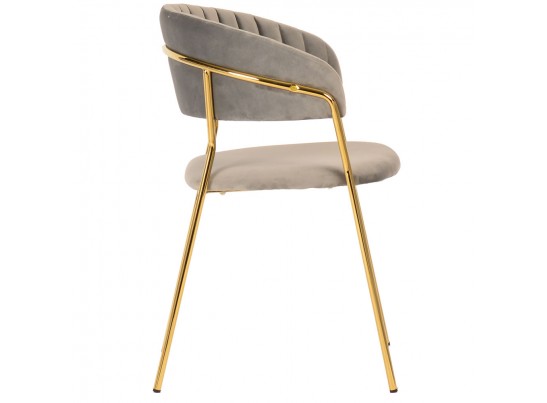 Стул Turin латте с золотыми ножками в Кургане