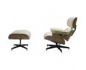 Кресло EAMES LOUNGE CHAIR и оттоманка EAMES LOUNGE CHAIR бежевые в Кургане