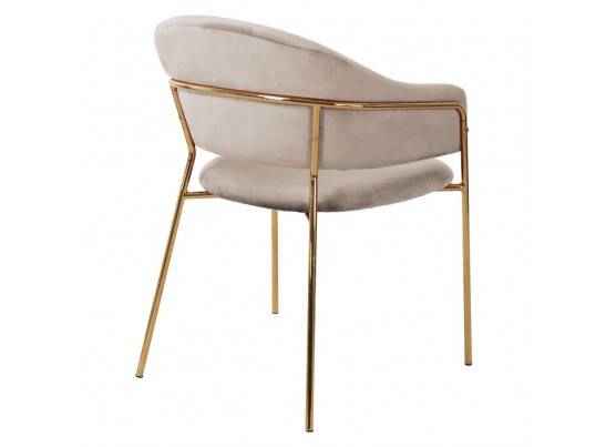 Стул Felix бежевый с золотыми ножками в Кургане