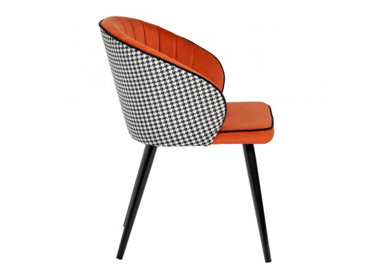 Стул Paola оранжевый с жаккардом в Кургане