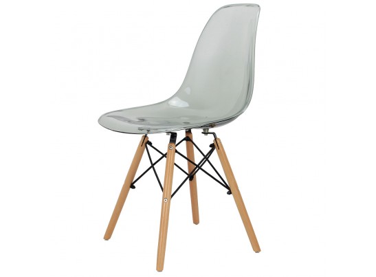 Комплект из 4-х стульев Eames прозрачный серый в Кургане