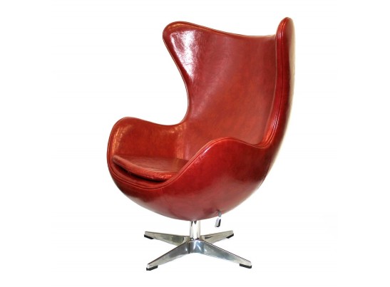 Кресло EGG CHAIR красный глянец в Кургане
