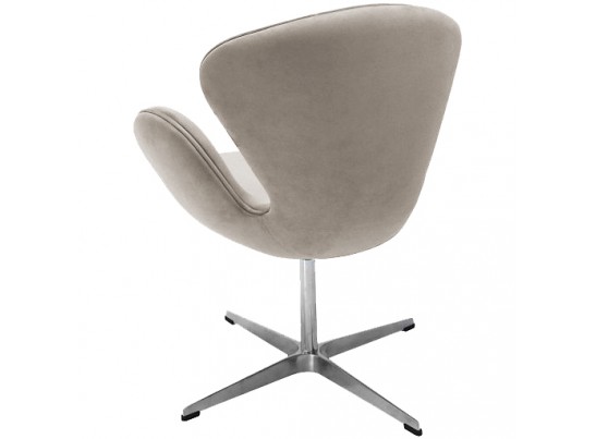Кресло SWAN STYLE CHAIR латте, искусственная замша в Кургане
