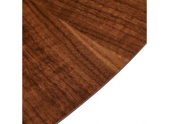 Стол Liverpool диам.110см, шпон орех лучевой набор, с золотистыми ножками в Кургане