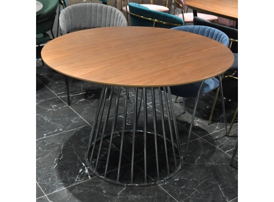 Стол Liverpool 110см орех, хромированные ножки в Кургане