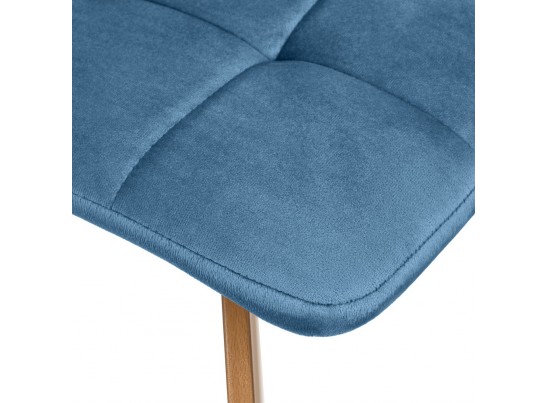 Комплект из 2-х стульев Easy тёмно-бирюзовый с ножками под дерево в Кургане