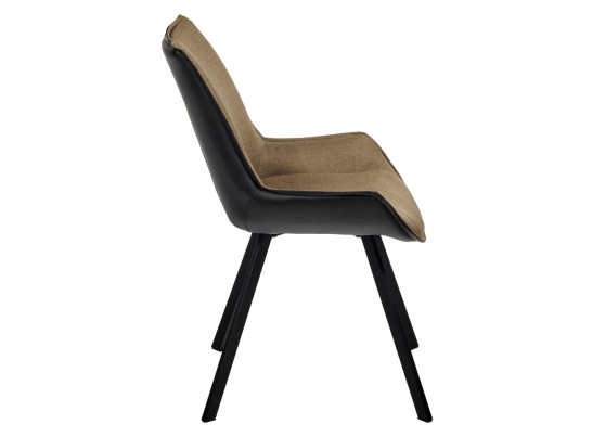 Стул Soft светло-коричневый с чёрным, рогожка в Кургане