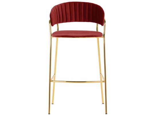 Стул полубарный Turin винный с золотыми ножками в Кургане