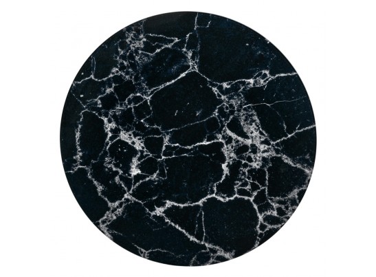 Набор кофейных столиков Tango чёрный мрамор с чёрными ножками, 2шт в Кургане