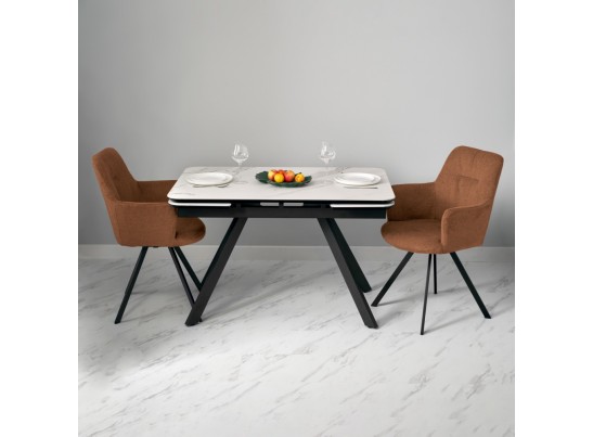 Комплект из 2-х стульев Grant терракотовый шенилл на поворотном механизме в Кургане