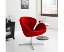 Кресло SWAN CHAIR красный кашемир в Кургане