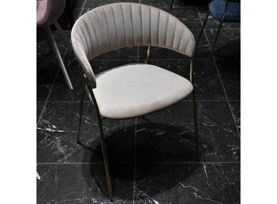 Стул Turin латте с золотыми ножками в Кургане