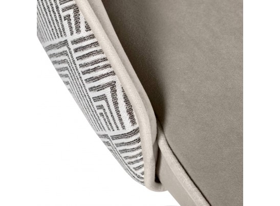 Стул полубарный Dave латте с жаккардом, с поворотным механизмом в Кургане