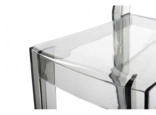 Стул барный Victoria Ghost прозрачный серый в Кургане