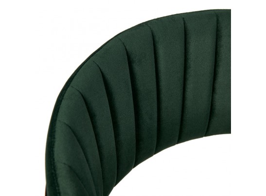 Комплект из 2-х стульев полубарных Turin зеленый с золотыми ножками в Кургане