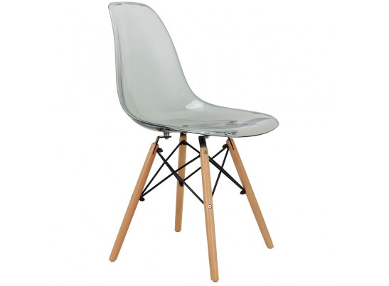 Комплект из 4-х стульев Eames прозрачный серый в Кургане