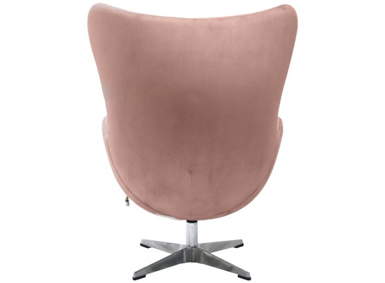 Кресло EGG CHAIR пыльно-розовый, искусственная замша в Кургане