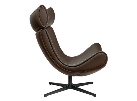Кресло IMOLA коричневый, натуральная кожа в Кургане