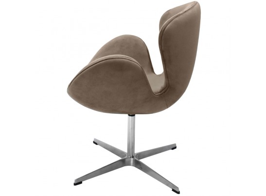 Кресло SWAN CHAIR латте, искусственная замша в Кургане