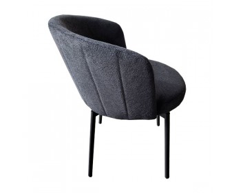 Стул Tess серый шенилл на поворотном механизме